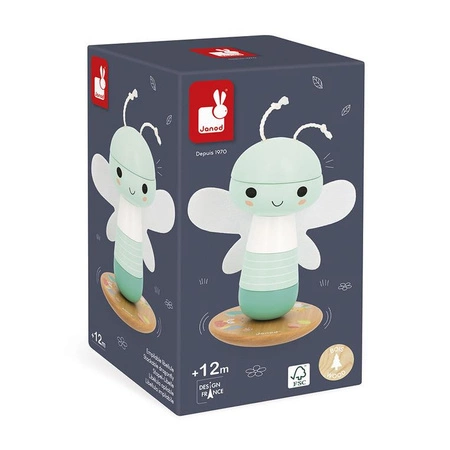 Janod Układanka piramida drewniana Ważka Pure 12 m+