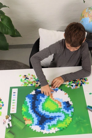 Plus-Plus Mini, Puzzle po numerach 800 szt - Kula ziemska
