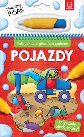 Malowanka z pisakiem wodnym pojazdy
