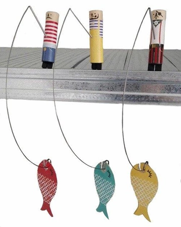 Zabawka - dekoracja do pokoju dziecka, Balansujący wędkarz | Londji®