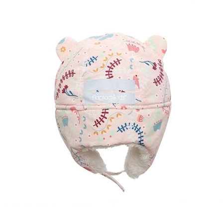 FlapJack Czapka Dziecięca Zimowa Wodoodporna Kwiaty M