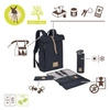 Lassig Green Label Plecak dla mam z akcesoriami Rolltop Backpack night blue
