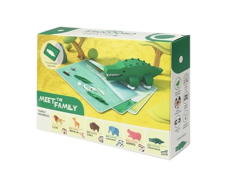 Halftoys Magnetyczny Składany Krokodyl z Książeczką