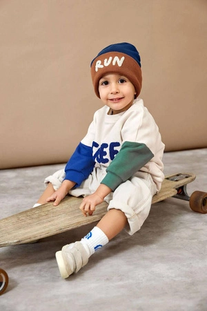 Lassig Bluza z bawełny organicznej GOTS Little Gang Free milky 4-6 lat