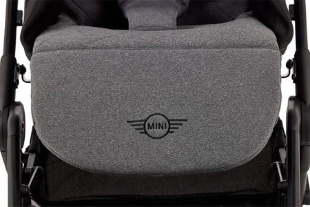 MINI by Easywalker Buggy TURN Kompaktowy wózek spacerowy z obrotowym siedziskiem 360° Soho Grey (z osłoną przeciwdeszczową w zestawie)