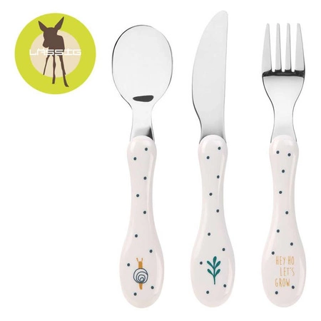 Lassig Zestaw sztućców ze stali nierdzewnej 3 el. Garden Explorer Ślimak
