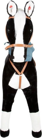 Duży stojący koń z dźwiękami XL Black 11178-Small Foot, koniki dla dzieci