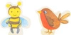 Drewniana książka dla dzieci z figurkami Ptaszek i pszczoła 11217-Small Foot Design, zabawki edukacyjne