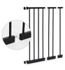 Bramka barierka zabezpieczająca 74-130 cm na schody i drzwi metal drewno dodatkowe panele