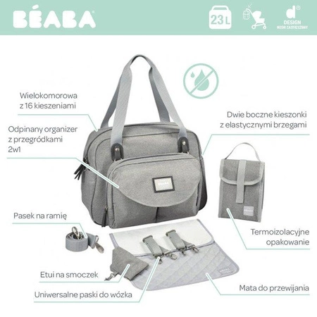 Beaba Torba dla mamy Geneva II heather grey