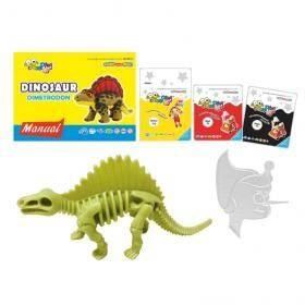 Jumping Clay | Zestaw kreatywny Dinozaur - Dimetrodon
