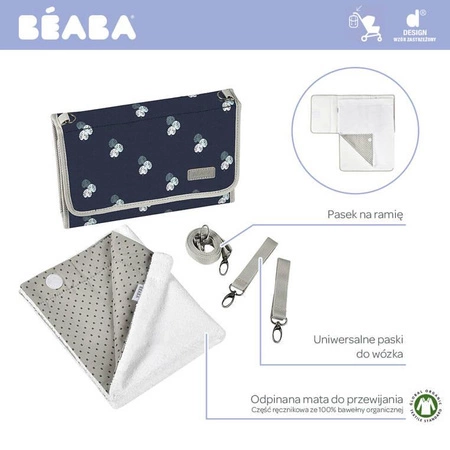 Beaba Przewijak podróżny z etui na akcesoria Moonlit Ocean / Jungle