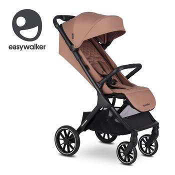 Easywalker Jackey XL Przestronny, samoskładający się wózek spacerowy z kołami XL Pecan Brown