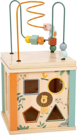 Drewniana kostka motoryczna Safari 11960-Small Foot, zabawki edukacyjne