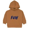 Lassig Bluza z kapturem z bawełny organicznej GOTS Little Gang Fun caramel 4-6 lat