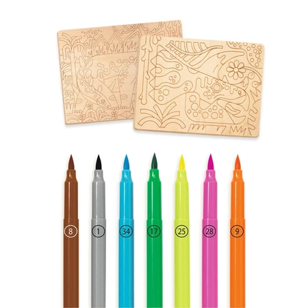 Kolorowanki na drewnie ŚWIAT DINOZAURÓW DJ08739