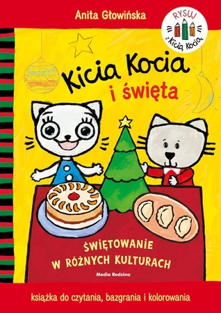 Kicia Kocia i święta. Kolorowanka