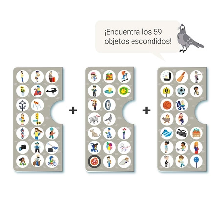 Puzzle obserwacyjne Apli Kids - Miasto 104 el.5+