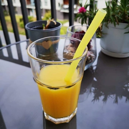 Fommi Słomki Wielorazowe Grey/Yellow 2 szt