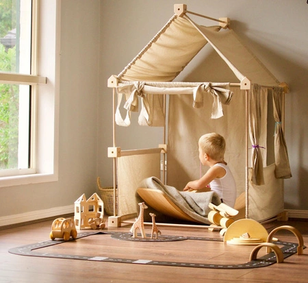 Drewniane klocki konstrukcyjne Maxi Trigonos Kernel Kreema - 44 el.