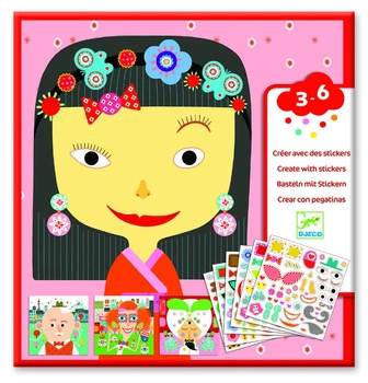 ZESTAW ART. Z NAKLEJK. DLA MALUCHÓW TWARZE- DJECO