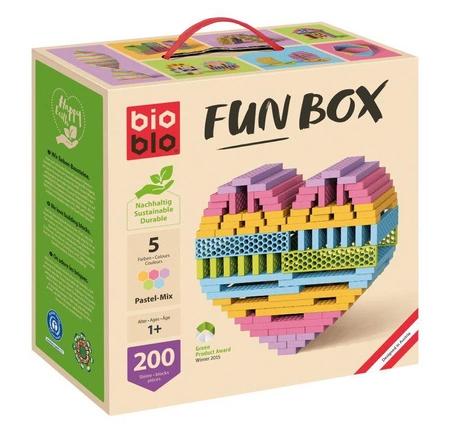 Kreatywne klocki konstrukcyjne pastelowy Fun Box Bioblo 200 elementów