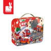 Janod Puzzle w walizce Strażacy 24 elementy 3+