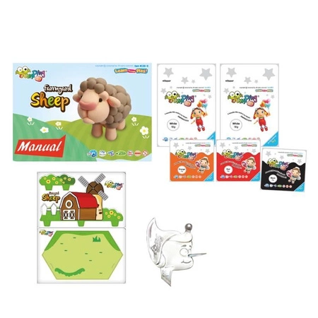Jumping Clay | Zestaw kreatywny Farma - Owca