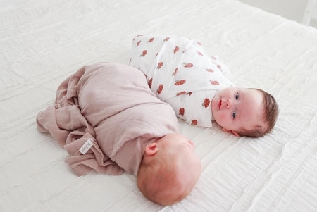 Lulujo Boho Kocyk Otulacz Muślinowy Mushroom/Sand 2szt.