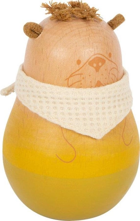 Zabawka dla niemowląt drewniana Wańka Wstańka Wydra z dzwoneczkiem 12332 Small Foot