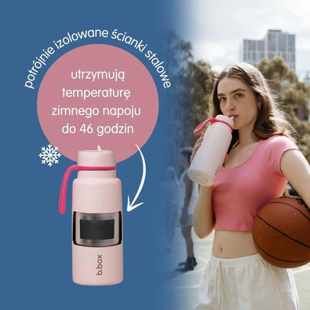 Butelka termiczna ze składanym ustnikiem – termos ze stali nierdzewnej 1l Spearmint b.box