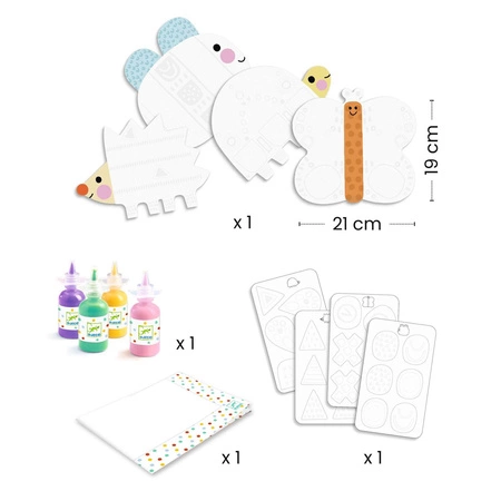 Zestaw artystyczny "ZWIERZĄTKA 3D" DJ08984