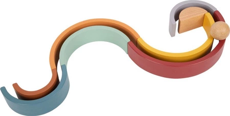 Tęcza motoryczna układanka drewniane klocki dla dzieci kolekcja Safari 12318 Small Foot