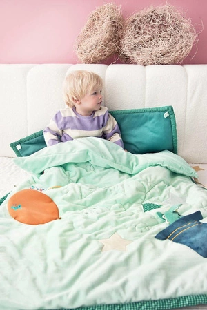 LILLIPUTIENS Aktywizująca mata do zabawy i śpiwór 2w1 Smok Joe 0 m+