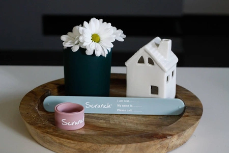 Opaska informacyjna Scrunch - Pudrowy Róż