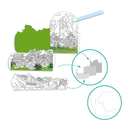 Kolorowanki 3D NA SZCZYCIE...MOJEJ WYSPY DJ08744