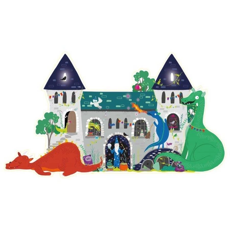 Czarodziejski Zamek puzzle w pudełku 100 elementów