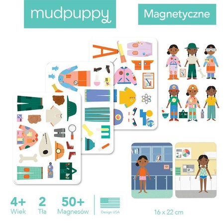 Mudpuppy Magnetyczne postacie Mogę zostać... naukowcem! 4+