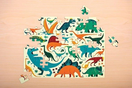 Mudpuppy Puzzle dwustronne Dinozaury 100 elementów 6+