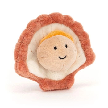 JellyCat Seafood Scallop-Przegrzebek 8x10 cm