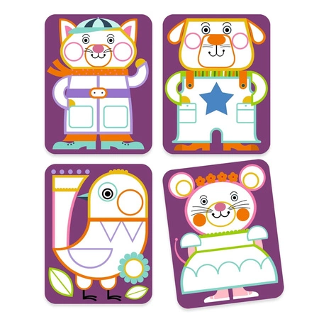 Malowanie z paletą farb MALI PRZYJACIELE DJ09133