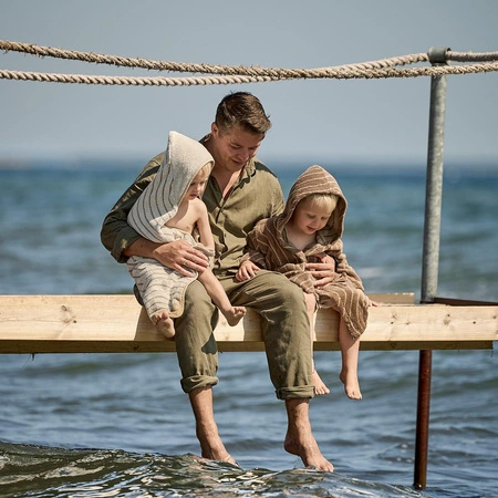 LEANDER - ręcznik z kapturem, Cappuccino