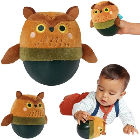 Sowa Wobbly-Bobbly wańka wstańka 161610-Manhattan Toy, zabawki dla niemowląt