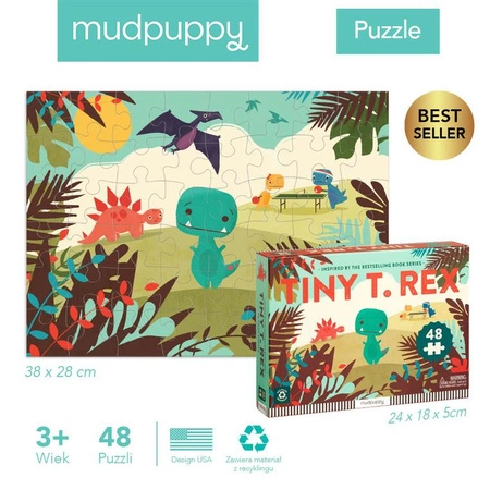 Mudpuppy Puzzle Tiny T.rex 48 elementów 3+