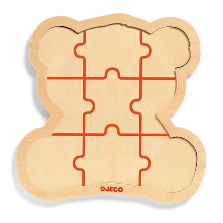 Drewniane puzzle w ramce PANDA DJ01821