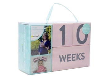 Pearhead Drewniana Metryczka do Zdjęć Pink