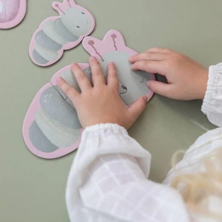 Little Dutch Puzzle 6 elementów Flowers & Butterflies LD4760