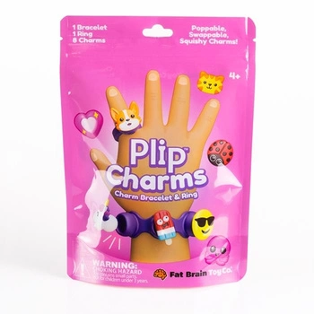 Fat Brain Toy Biżuteria Plip Charms. Zestaw Fioletowy