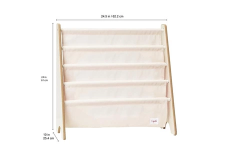 3 Sprouts Stojak na Książki Sowa Grey