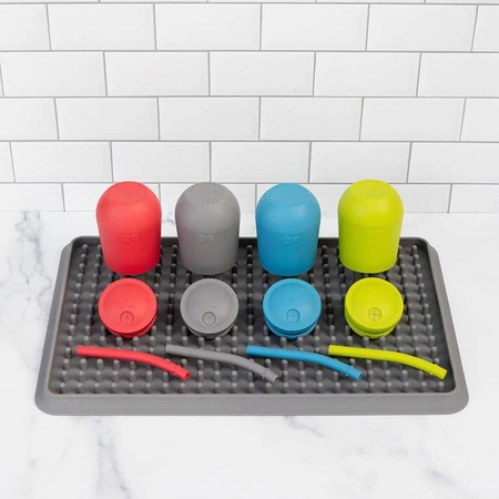 EZPZ Silikonowa suszarka do naczyń szara